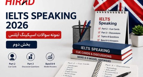 نمونه سوالات Speaking آیلتس در سال 2026 (بخش دوم)