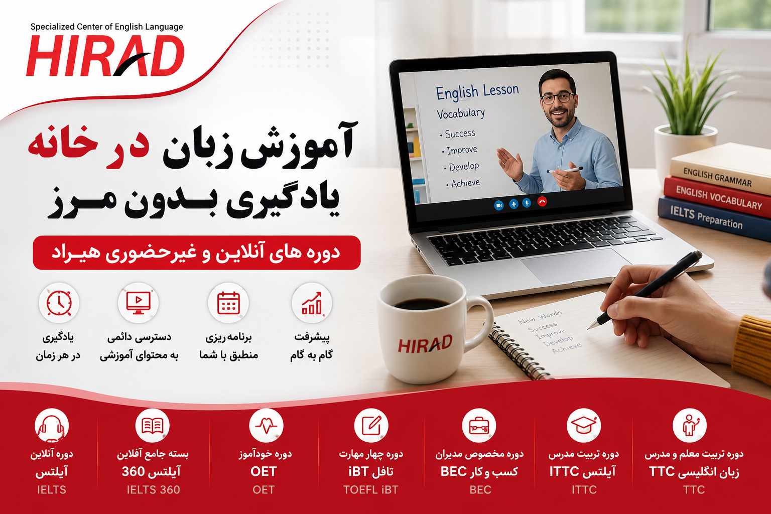 چگونه بدون کلاس حضوری زبان انگلیسی را روان یاد بگیریم؟