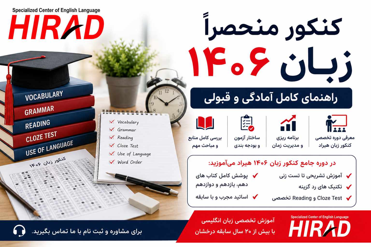 کنکور منحصرا زبان ۱۴۰۶